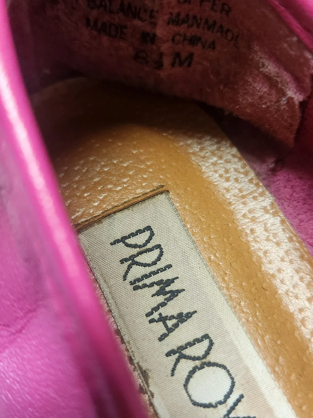 Primal Royalé Pink Leather Women’s Flat Loafers